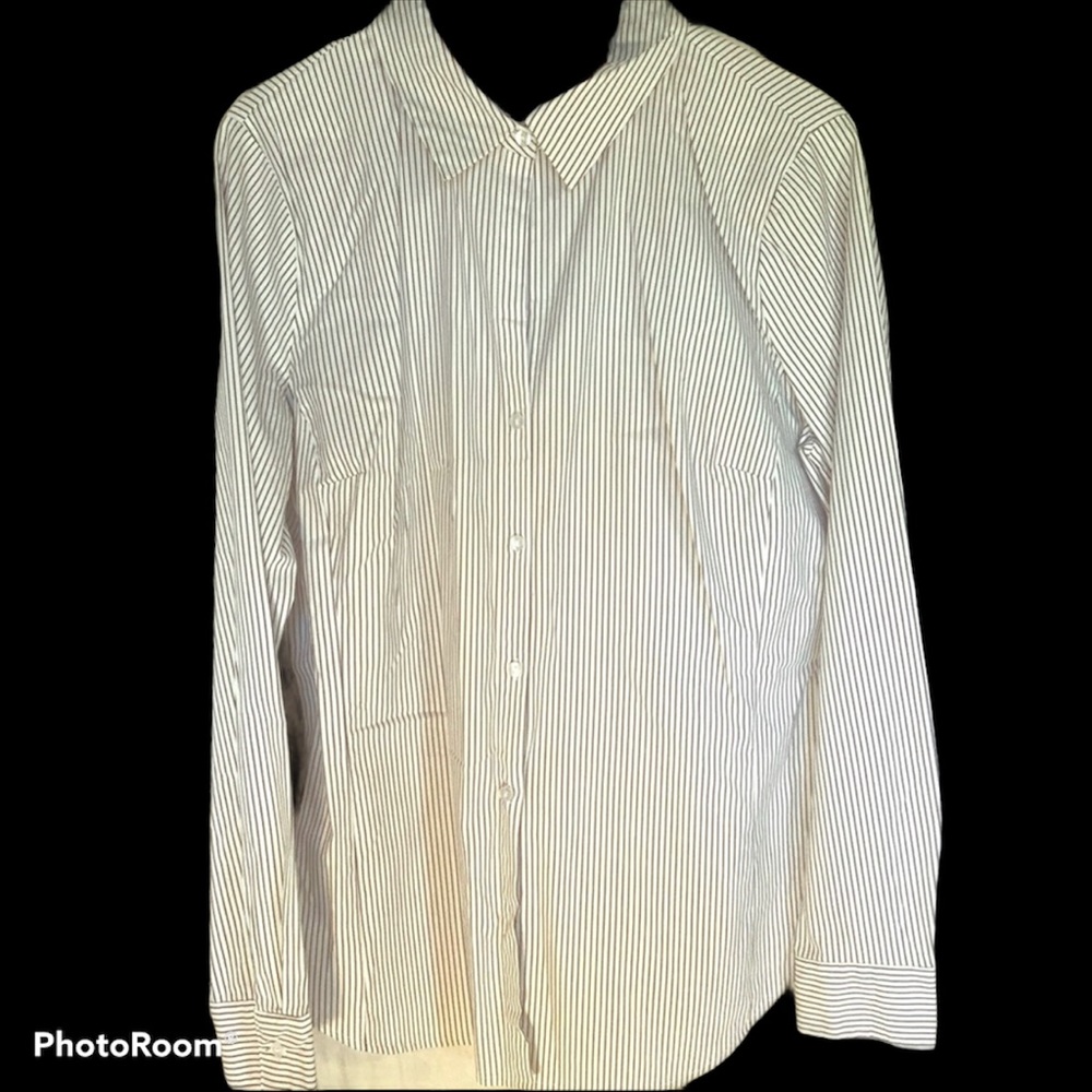 Worthington button down striped shirt size 12